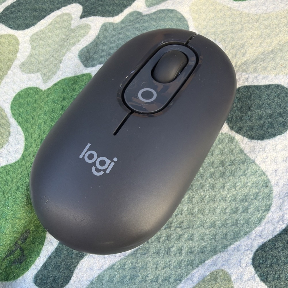 Logitech POP Mouse,Bluetooth Mouse‎ with Customizable Emojis, Graphite